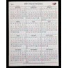 12 Month Single Sheet Calendar 8.5 x 11