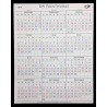 12 Month Giant Single Sheet Shift Calendar 12 x 15